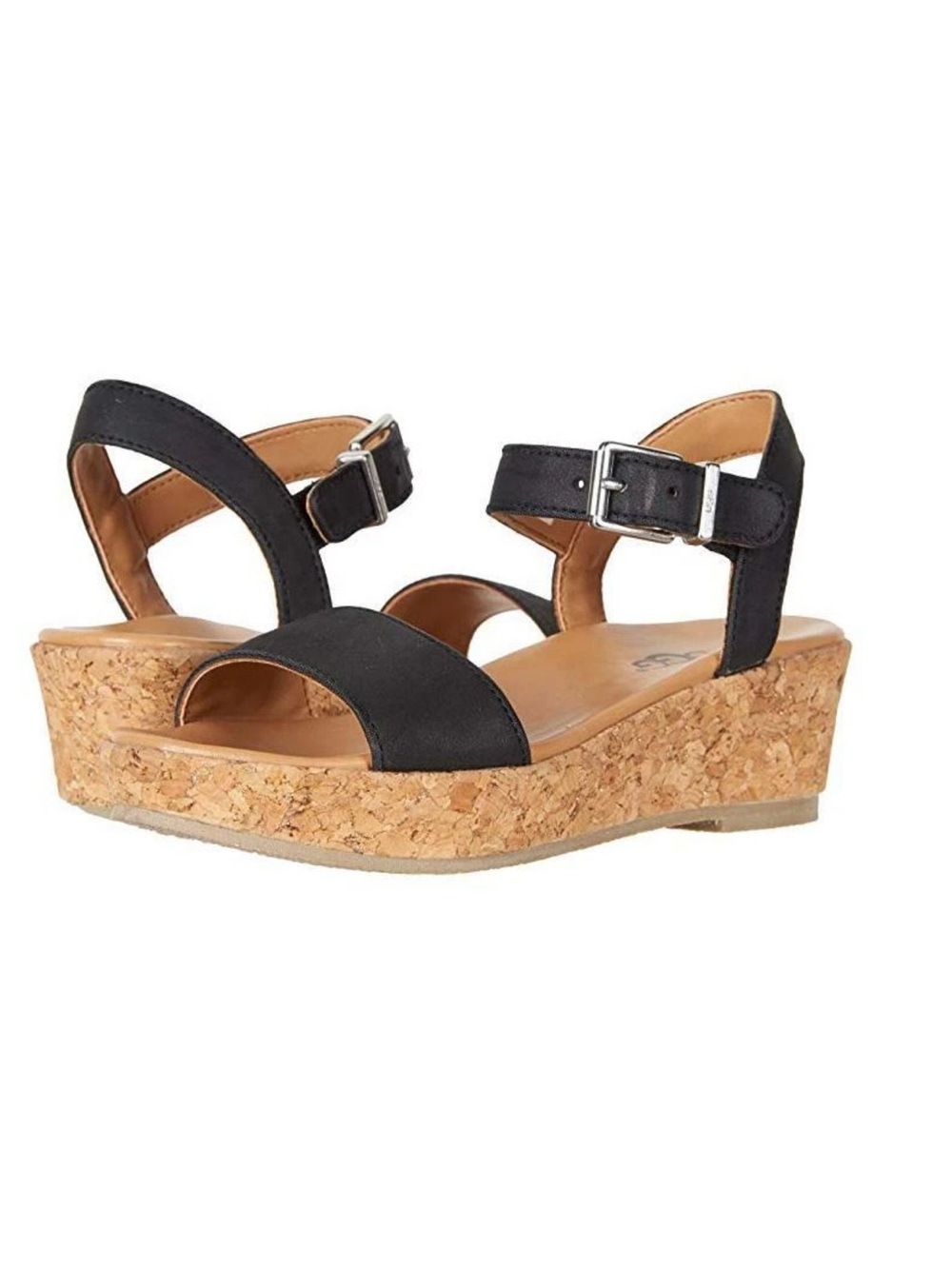 Ugg black Miley wedge heels size 5